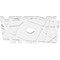 Ekena Millwork Novo Architectural Grade PVC Ceiling Medallion, 22"W x 14 5/8"H x 3"ID x 7 3/4"C x 1"P, One-Piece CMP22X14NO-03000 - alternate 2